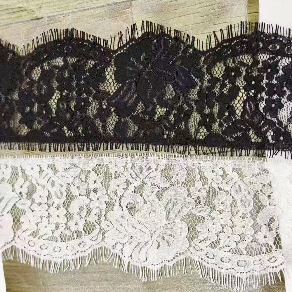 Home Fashion Textiles - Çiçekli şantili dantel şerit; düğün duvağı,