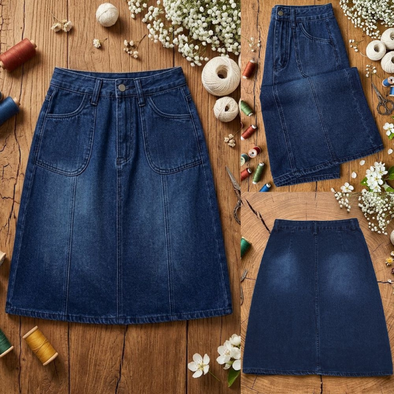 Quilt Cotton Summer - Kadın Yüksek Bel Orta Boy A