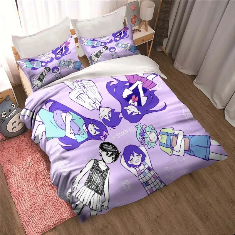 Home Fashion Textiles - Moda 3D Baskılı Anime Omori Yatak