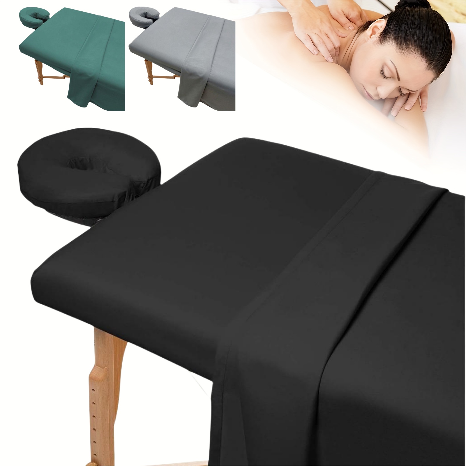 Bed Sheet Microfiber - 3 adet/takım Mikrofiber Masaj Masa Örtüsü