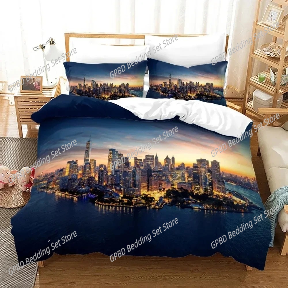 3D Baskılı New York Şehir Gece - Home Textiles New York incelemesi ve fiyatı