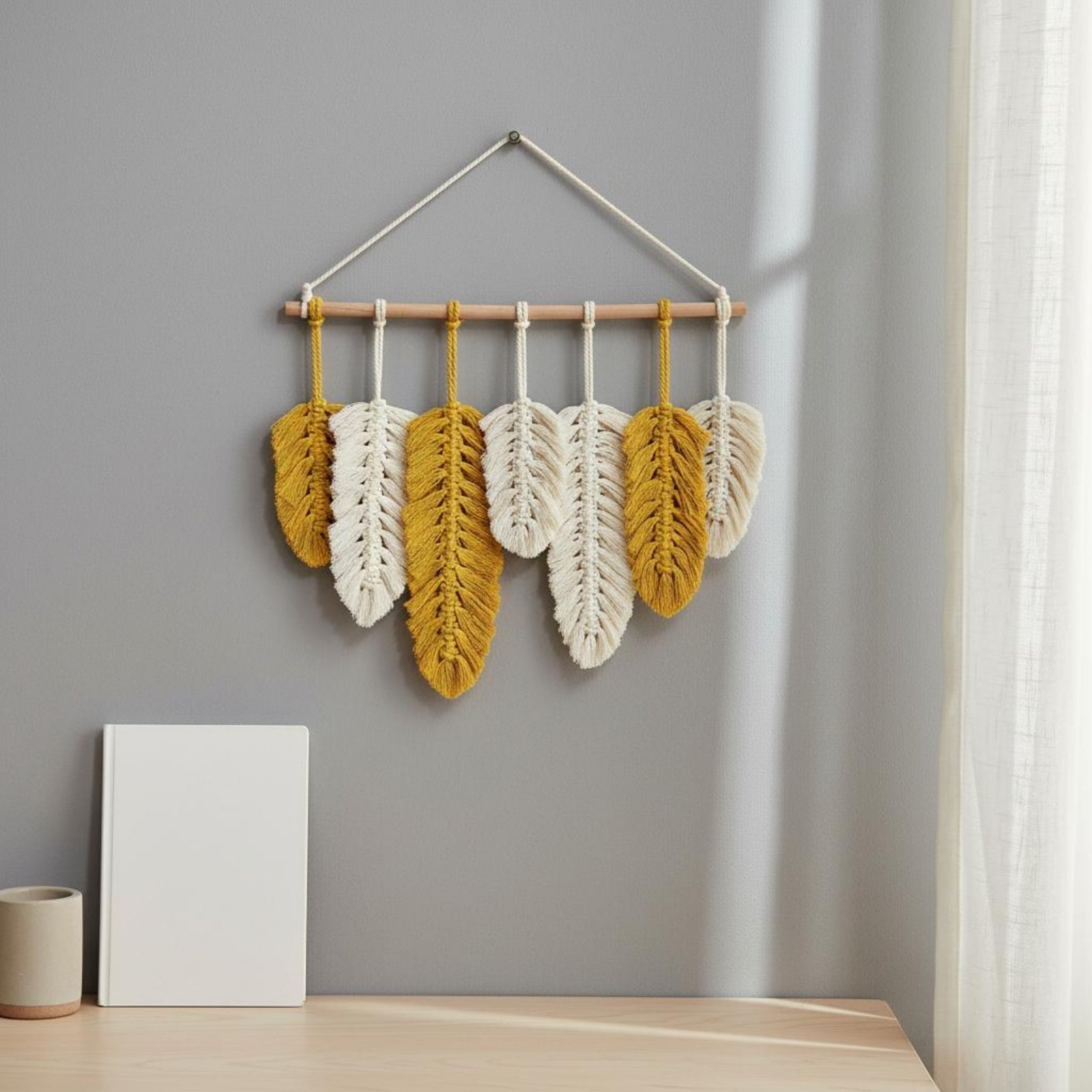 Makrome Tüy Duvar Süsü El Yapı - Home Textile incelemesi ve fiyatı