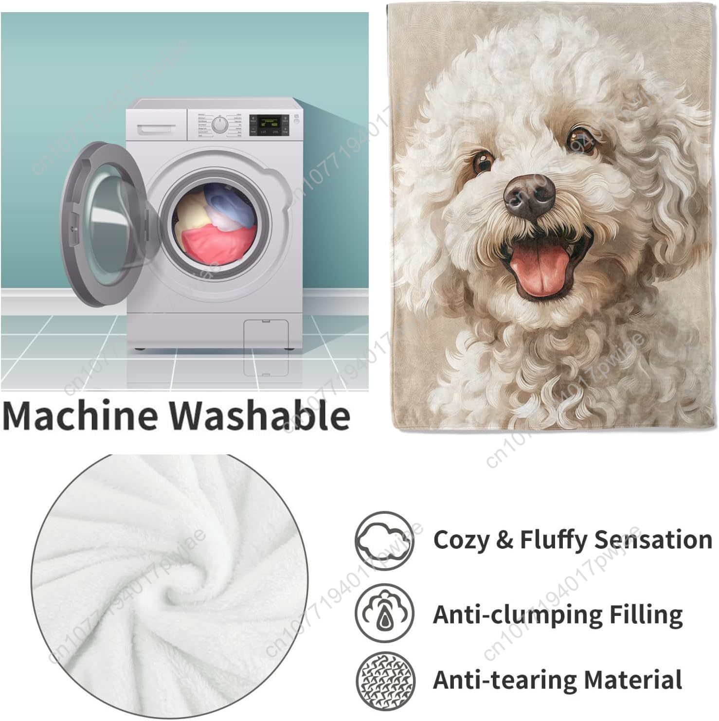Neşeli Kaniş Portre Battaniyes - Home Textile incelemesi ve fiyatı